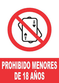 Símbolo de prohibido para menores